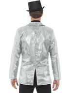 Sequin Jacket, Mens, Silver