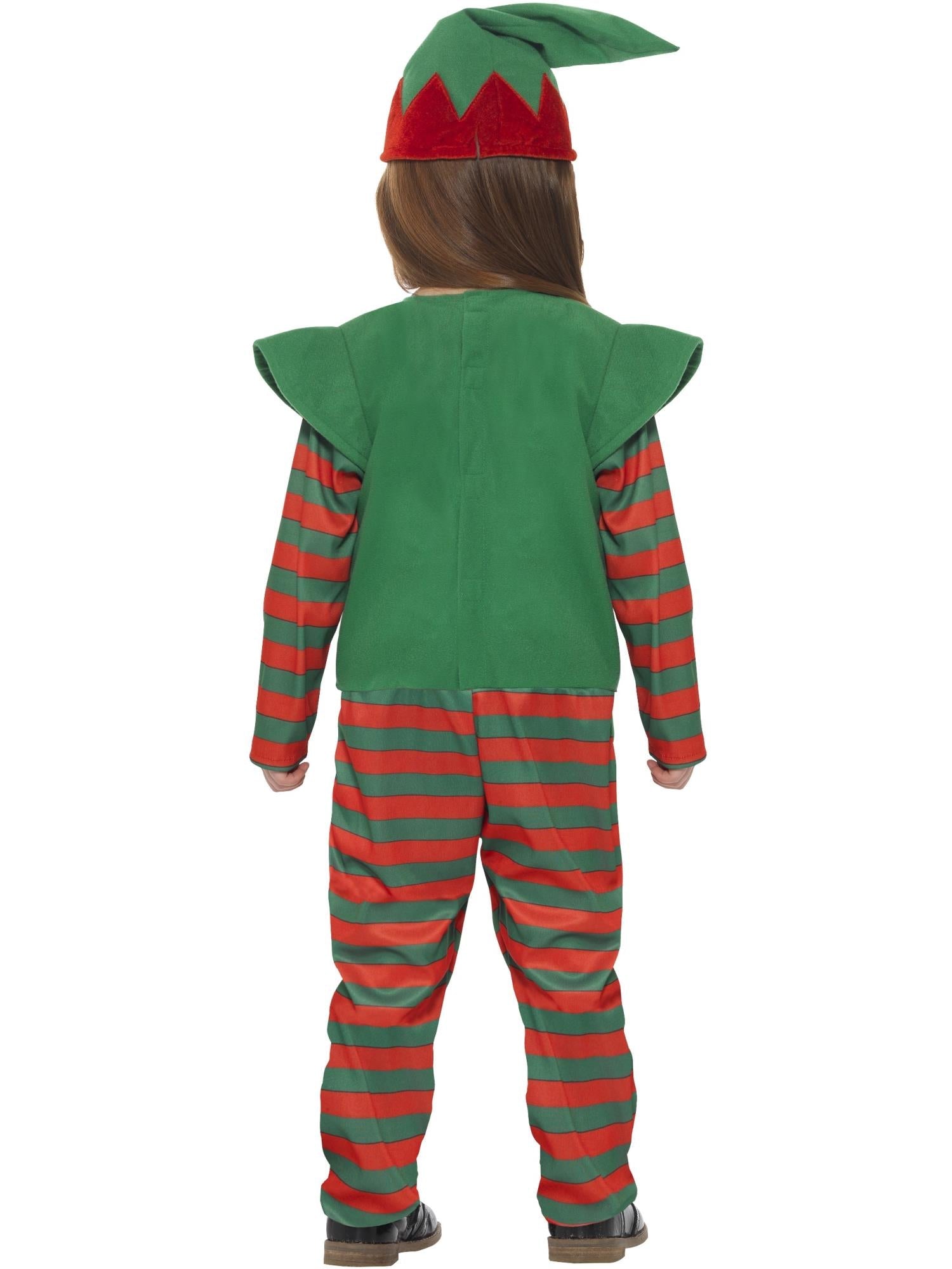 Elf Toddler Costume, Red & Green