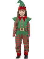 Elf Toddler Costume, Red & Green