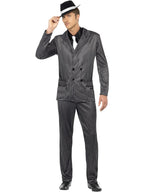 Gangster Costume, Black, Pinstripe