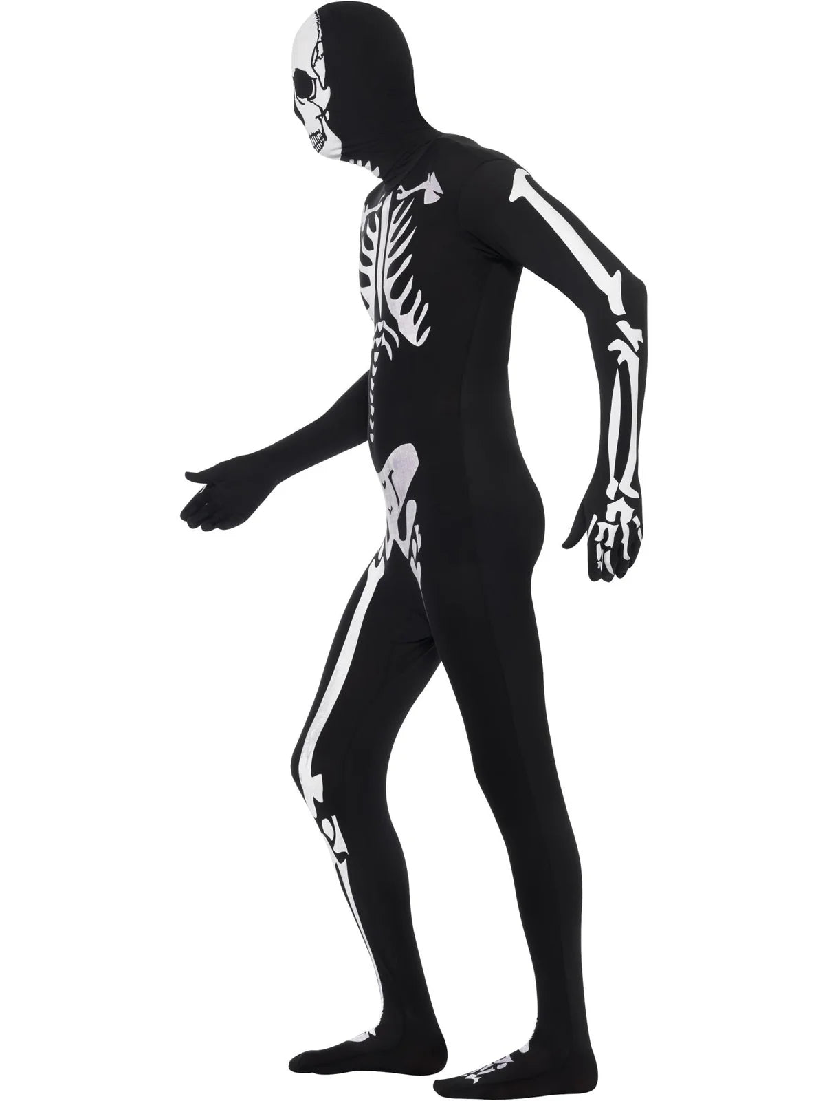 Skeleton Second Skin Costume, Black