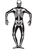 Skeleton Second Skin Costume, Black