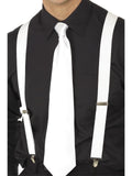White Elasticated Braces
