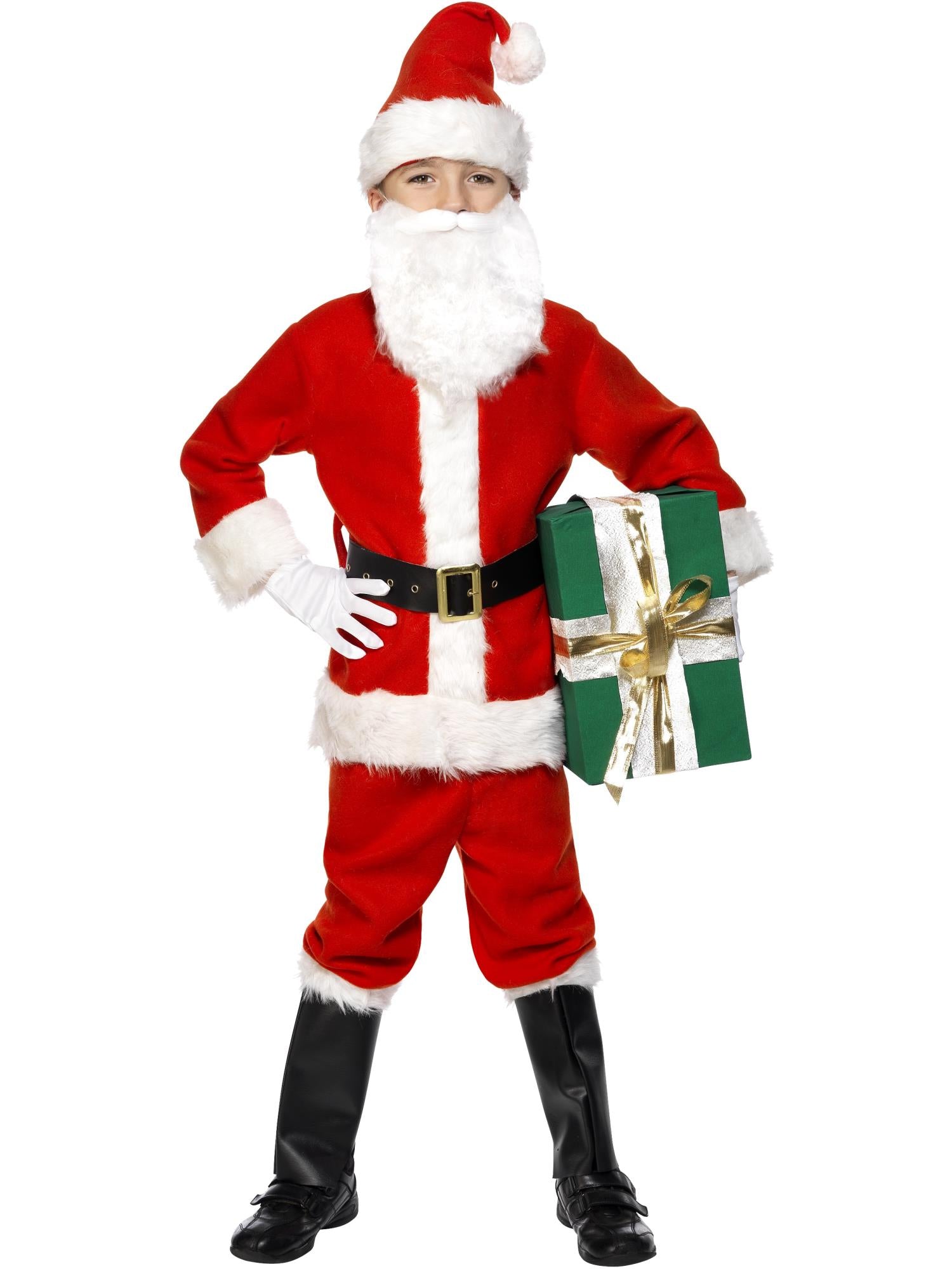 Deluxe Santa Costume & Beard, Child