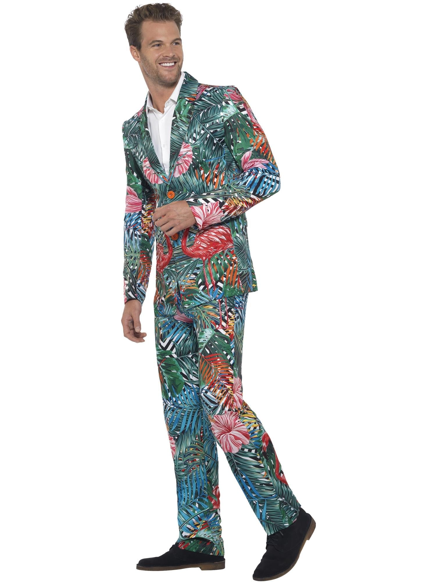 Hawaiian Tropical Flamingo Suit