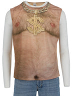 Realistic 70s Hairy Chest, Sleeveless Top