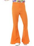 Flared Trousers, Mens, Orange