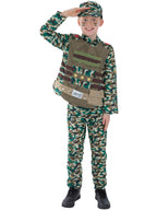 Camouflage Military Boy Costume