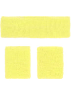 80s Neon Sweatbands, Yellow