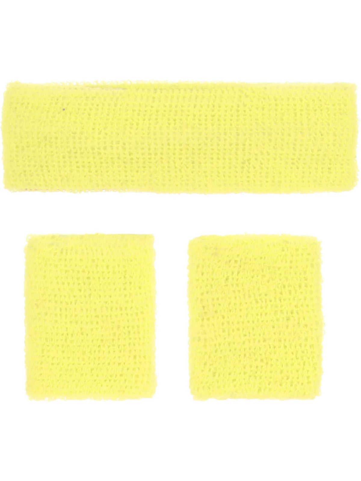 80s Neon Sweatbands, Yellow