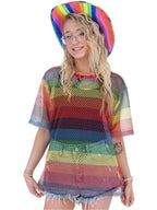 Rainbow Mesh Top, Unisex