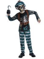 Skeleton Pirate Kids Deck Hand Costume