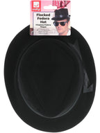 Flocked Fedora Hat