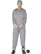 Convict Costume, Black & White