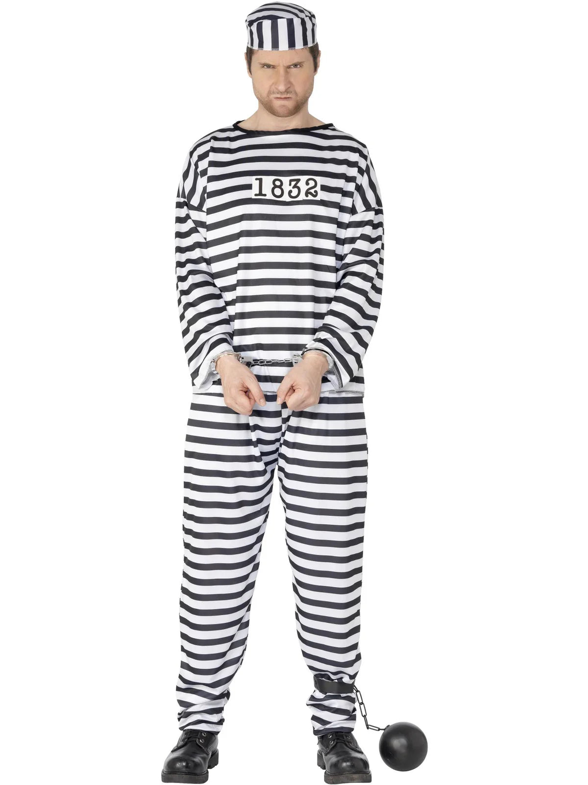 Convict Costume, Black & White