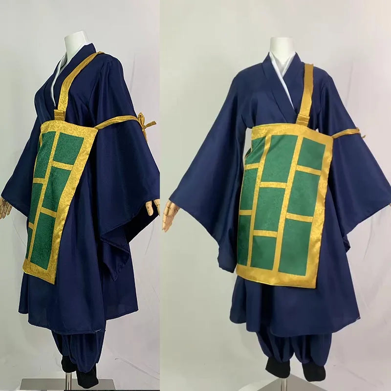 Black Blue Kimono School Uniform Cosplay Costume