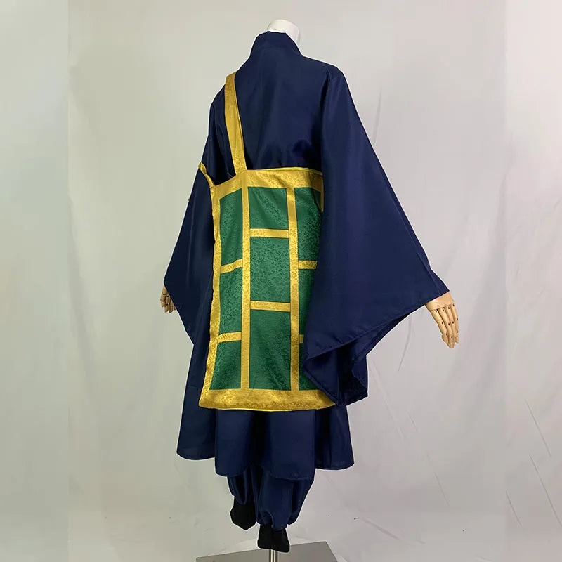 Black Blue Kimono School Uniform Cosplay Costume