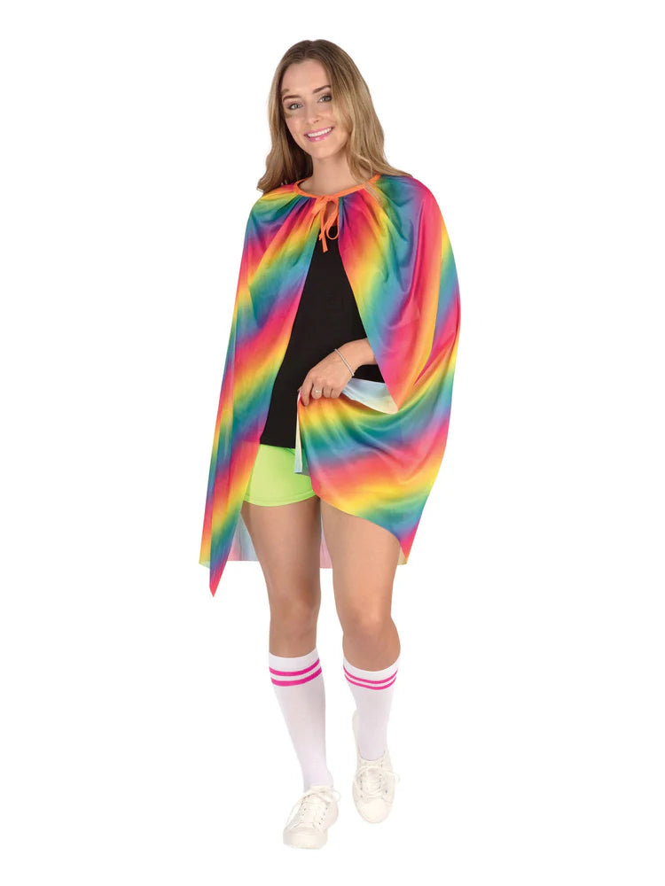 Deluxe Rainbow Pleated Cape