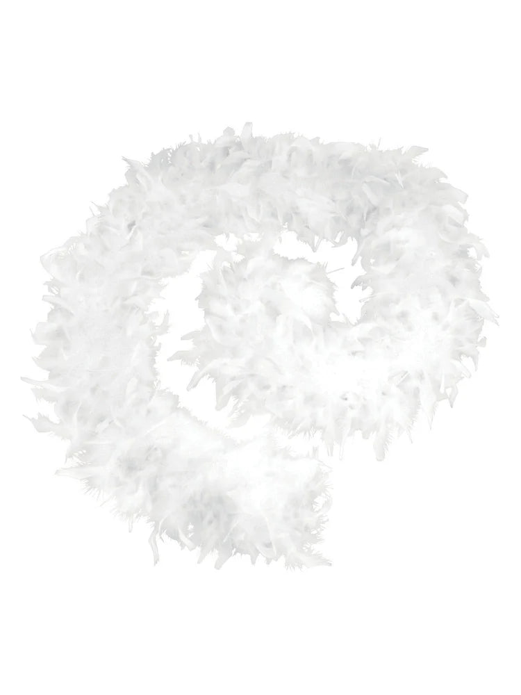 Alpine White Deluxe Feather Boa