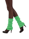 Neon Green Ribbed Leg Warmers