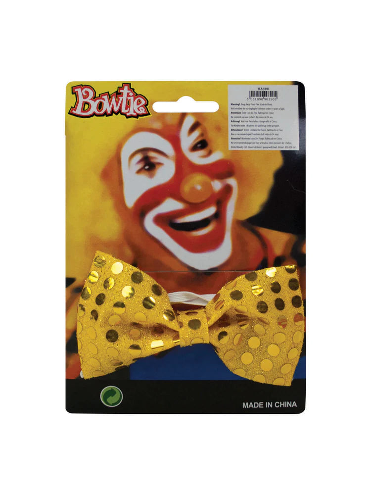 Gilded Gold Sequin Bow Tie