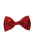 Radiant Red Sequin Bow Tie