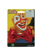 Radiant Red Sequin Bow Tie