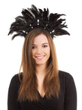 Midnight Carnival Feather Headdress