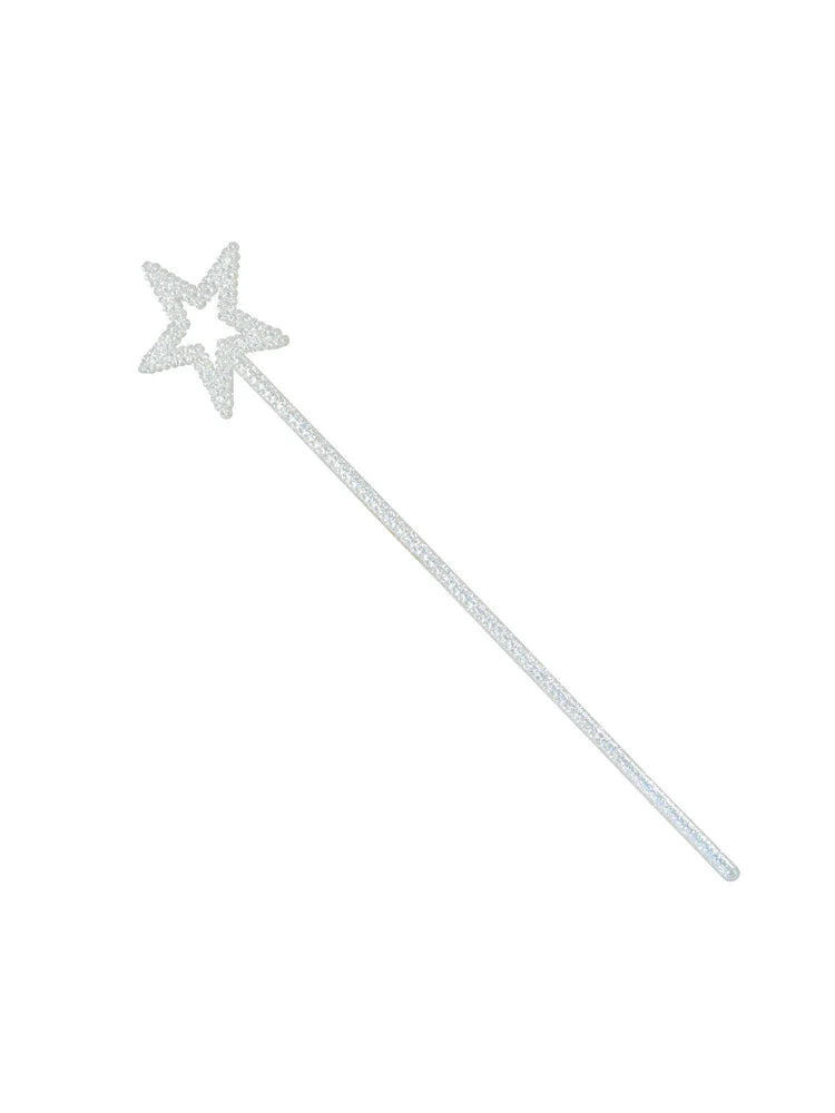 White Glitter Star Wand