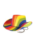 Prism Rainbow Glitter Cowboy Hat