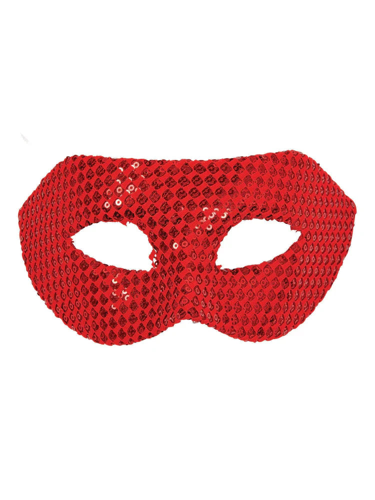 Crimson Luxe Sequin Eyemask