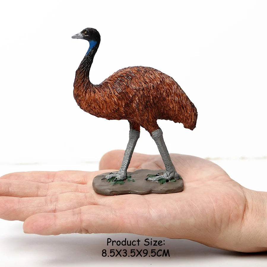Wild Birds Animals Turkey Macaw Owl Eagles Ostrich Pelican Figurines Toy Animal Action Figure  Learning Education Birds Gifts
