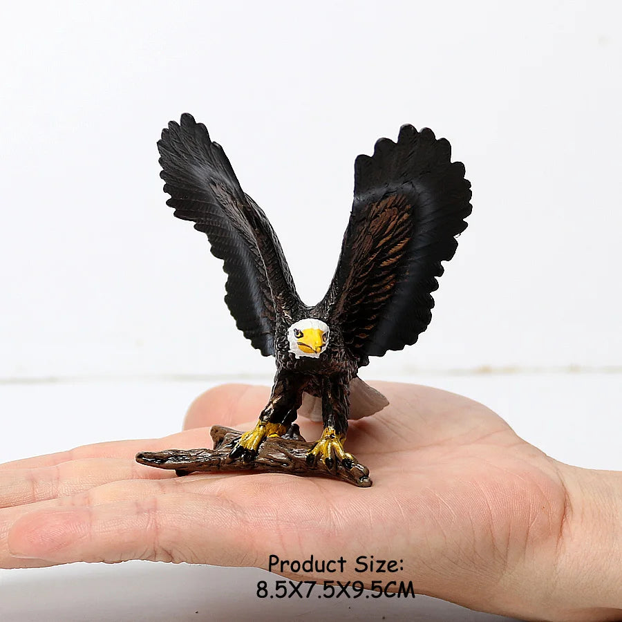 Wild Birds Animals Turkey Macaw Owl Eagles Ostrich Pelican Figurines Toy Animal Action Figure  Learning Education Birds Gifts