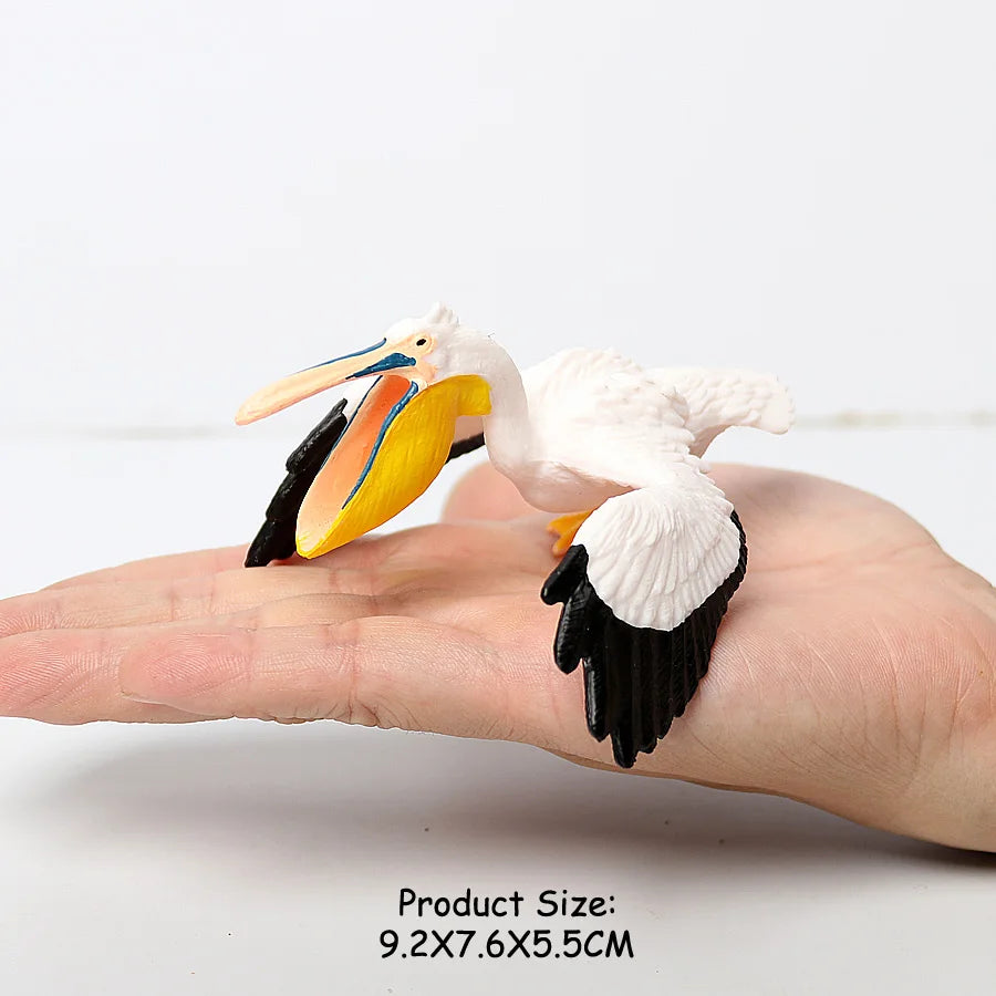 Wild Birds Animals Turkey Macaw Owl Eagles Ostrich Pelican Figurines Toy Animal Action Figure  Learning Education Birds Gifts