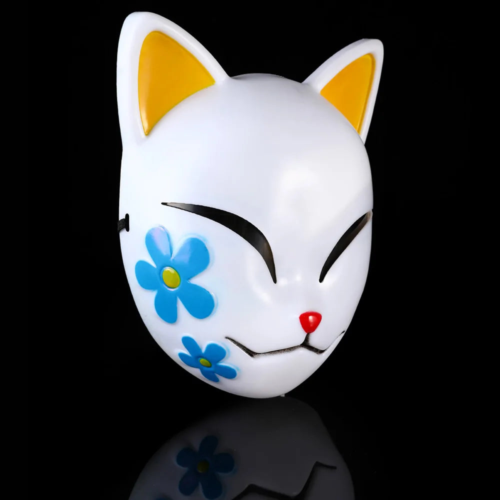 Japanese Fox Demon Mask Thick Plastic Costume Accessory