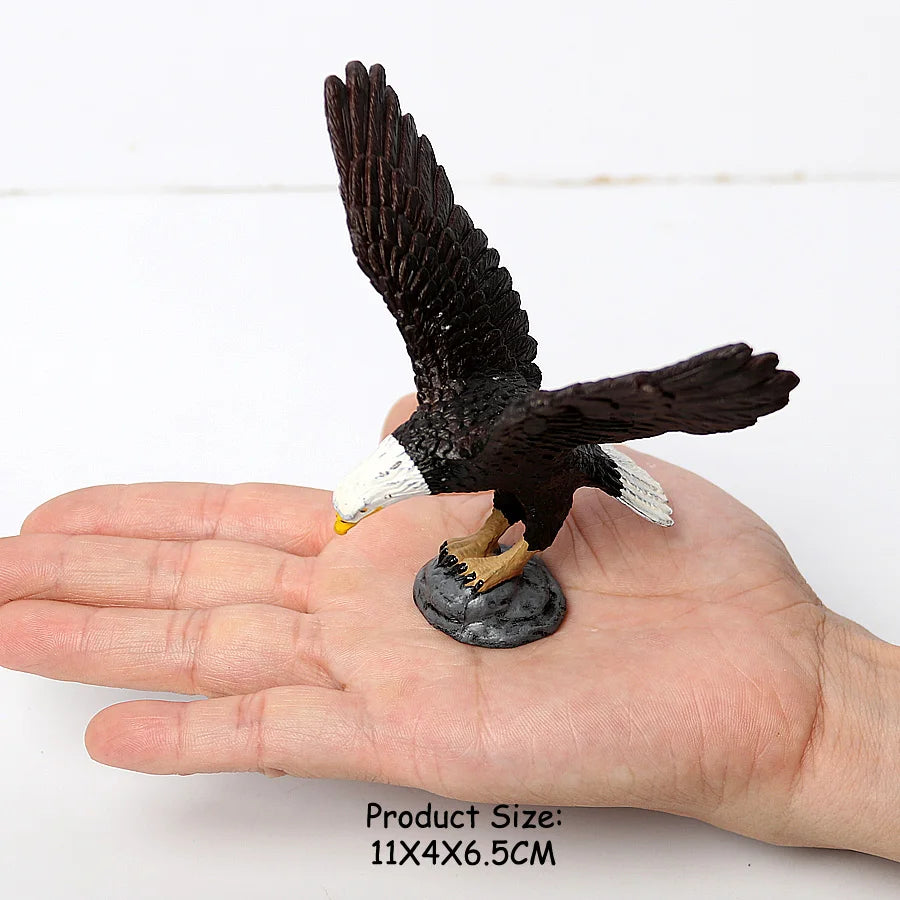 Wild Birds Animals Turkey Macaw Owl Eagles Ostrich Pelican Figurines Toy Animal Action Figure  Learning Education Birds Gifts
