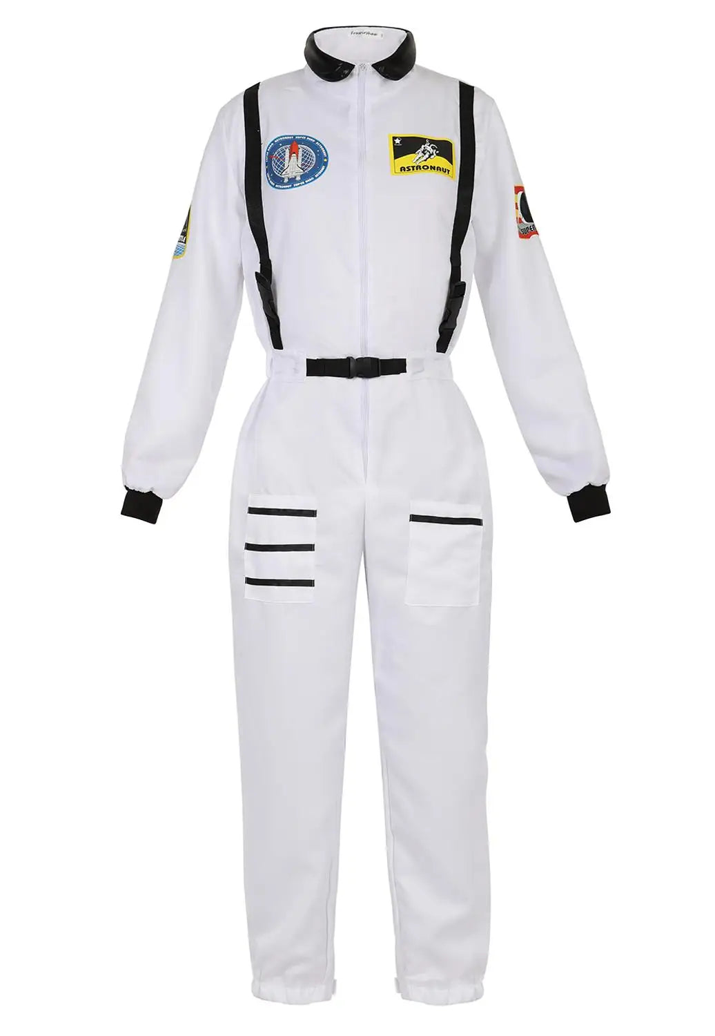 Adult Astronaut Costume Silver Space Suit for Parties