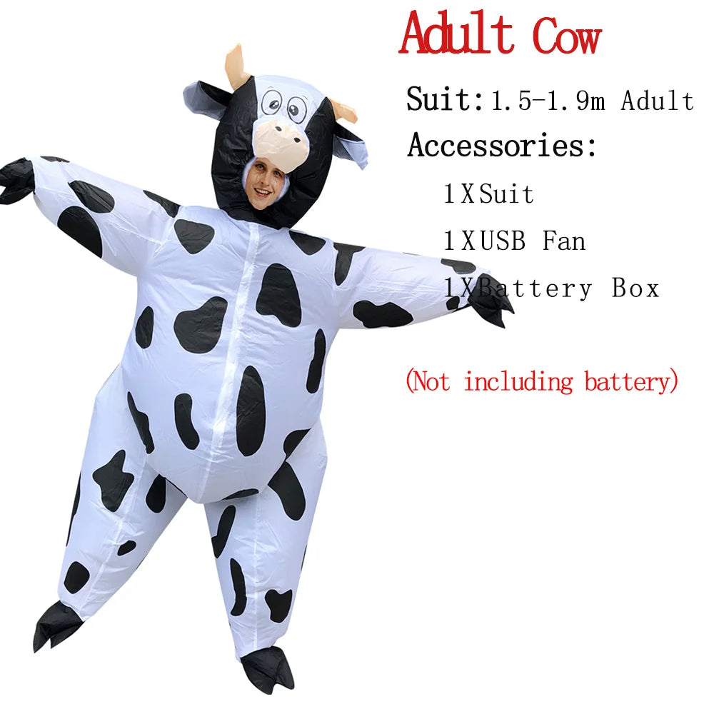 Adult Inflatable Cow Costume for Halloween & Christmas