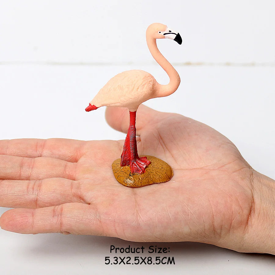 Wild Birds Animals Turkey Macaw Owl Eagles Ostrich Pelican Figurines Toy Animal Action Figure  Learning Education Birds Gifts