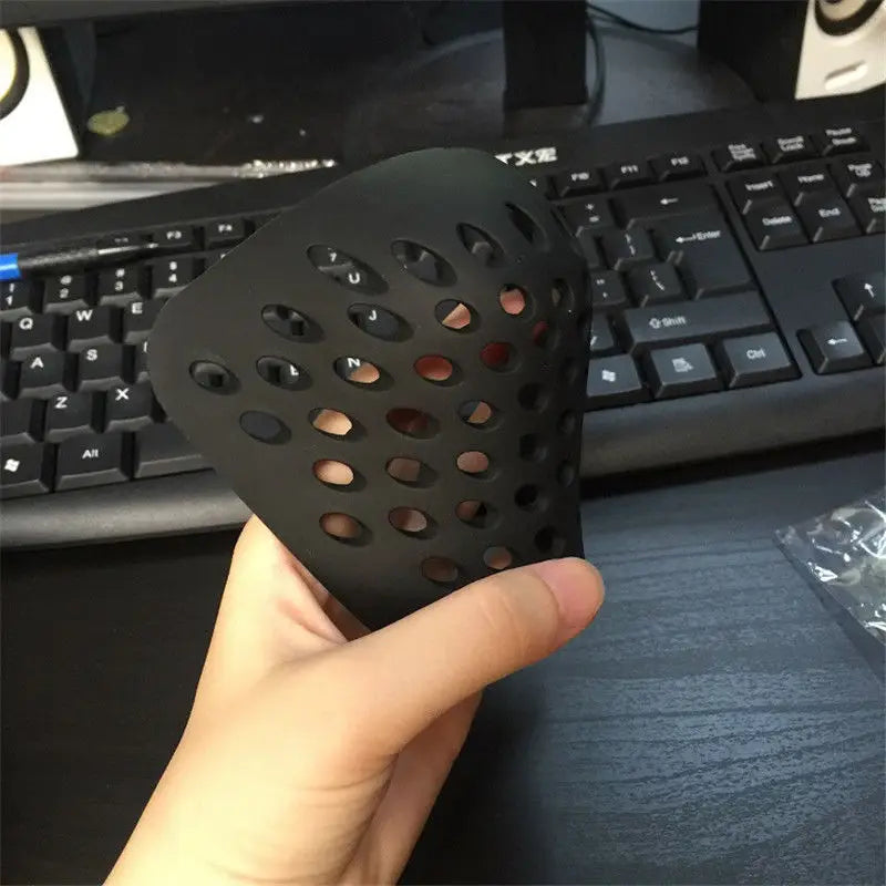 Black and Red Silicone Face Shell Mask for Cosplay