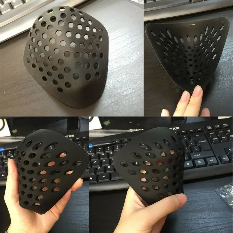 Black and Red Silicone Face Shell Mask for Cosplay
