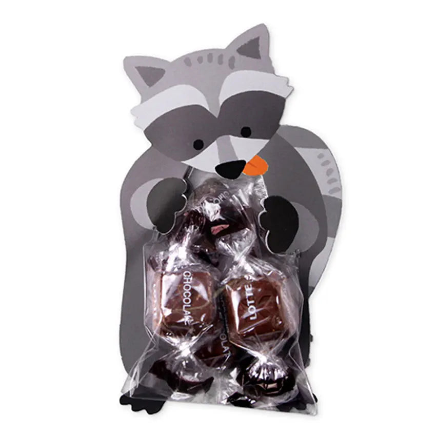 10pcs/lot Cute Animal Bear Rabbit Candy Bags Cookie Bags Gift Bags Greeting Cards Baby Shower Birthday Party candy box