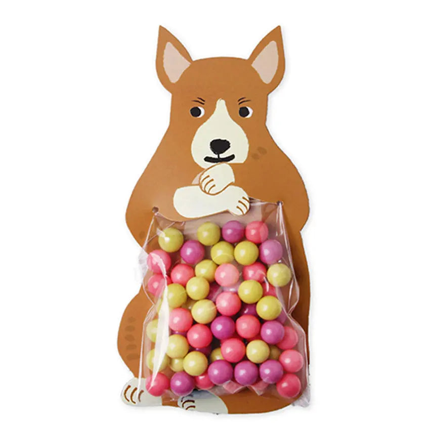 10pcs/lot Cute Animal Bear Rabbit Candy Bags Cookie Bags Gift Bags Greeting Cards Baby Shower Birthday Party candy box