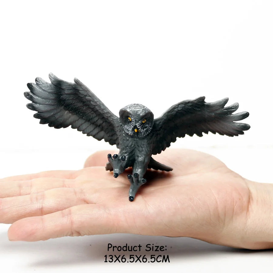 Wild Birds Animals Turkey Macaw Owl Eagles Ostrich Pelican Figurines Toy Animal Action Figure  Learning Education Birds Gifts