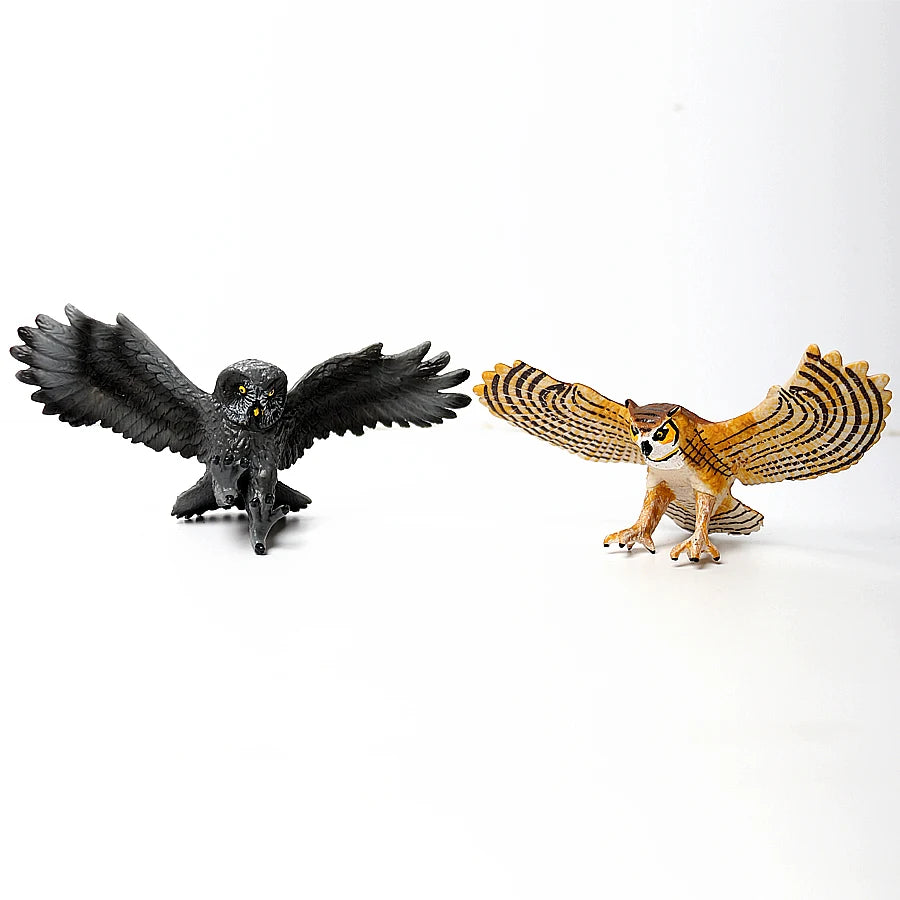 Wild Birds Animals Turkey Macaw Owl Eagles Ostrich Pelican Figurines Toy Animal Action Figure  Learning Education Birds Gifts