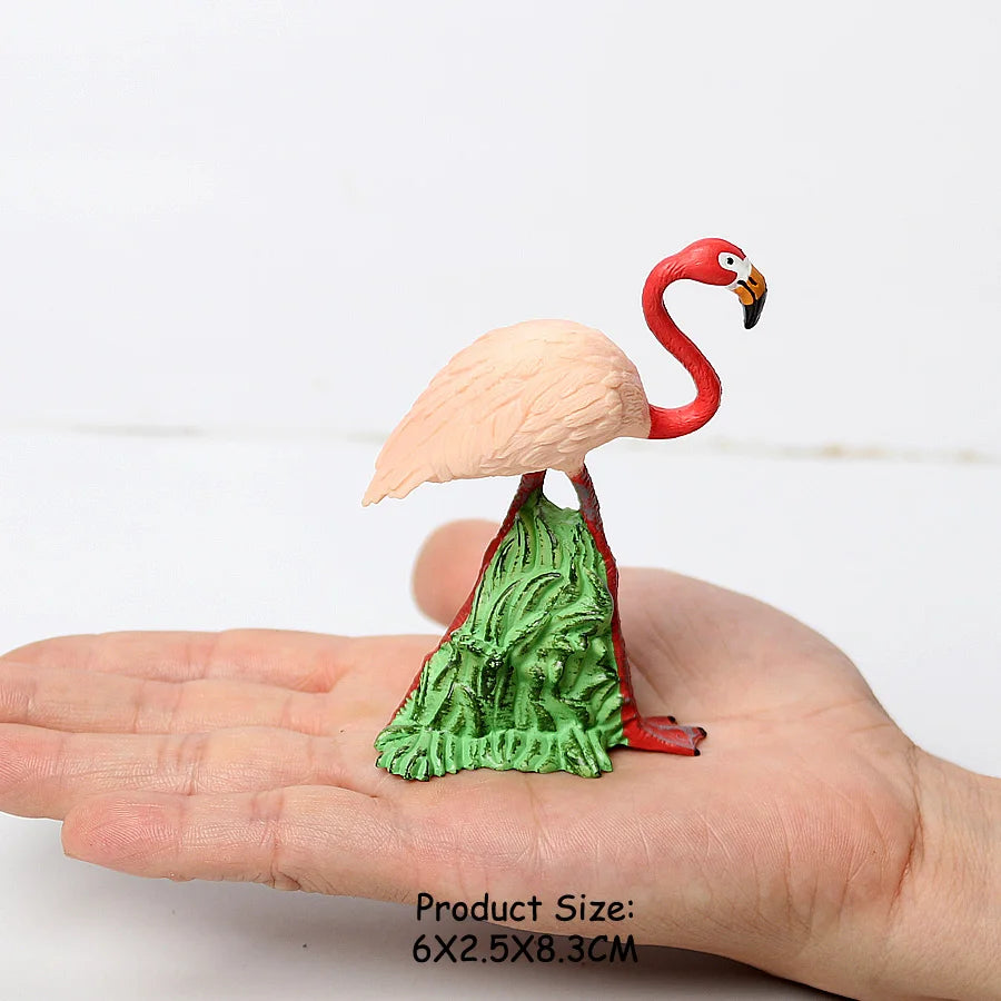 Wild Birds Animals Turkey Macaw Owl Eagles Ostrich Pelican Figurines Toy Animal Action Figure  Learning Education Birds Gifts