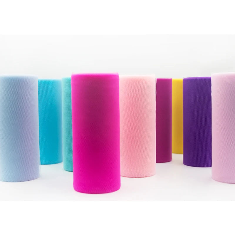 25 Yard Tulle Roll 15cm Organza Fabric for Party Decorations