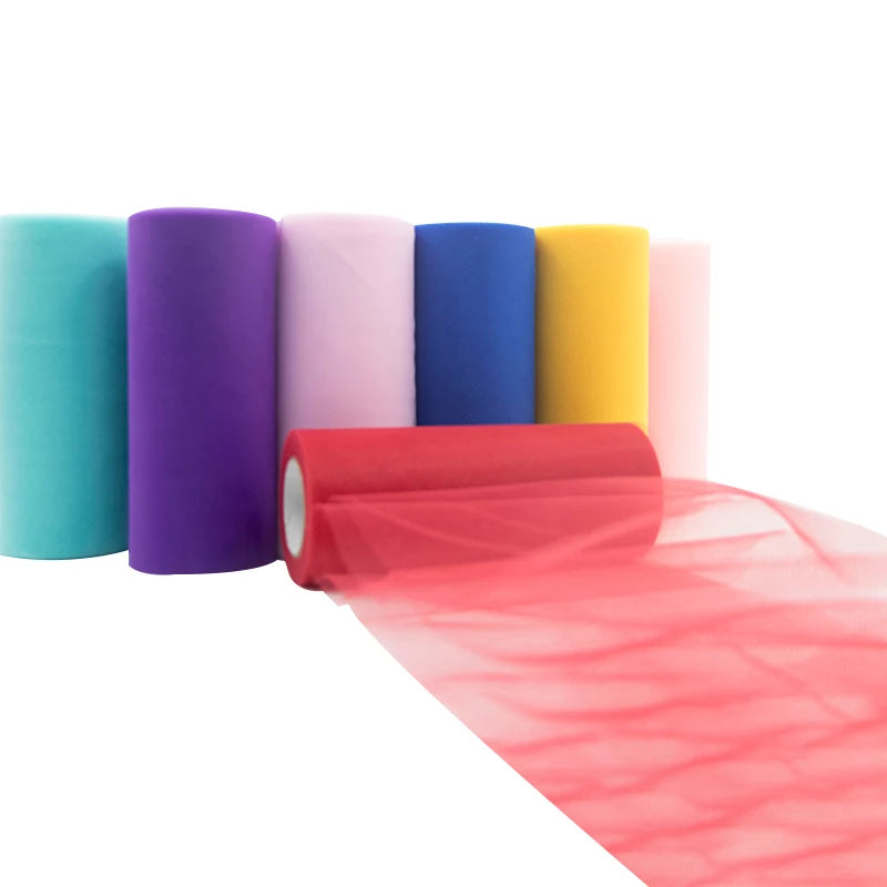 25 Yard Tulle Roll 15cm Organza Fabric for Party Decorations