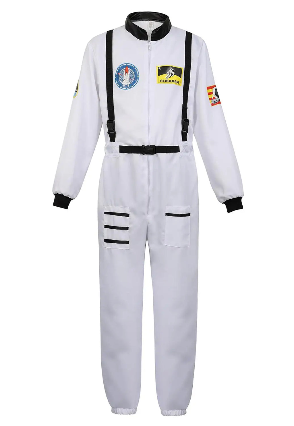 Adult Astronaut Costume Silver Space Suit for Parties
