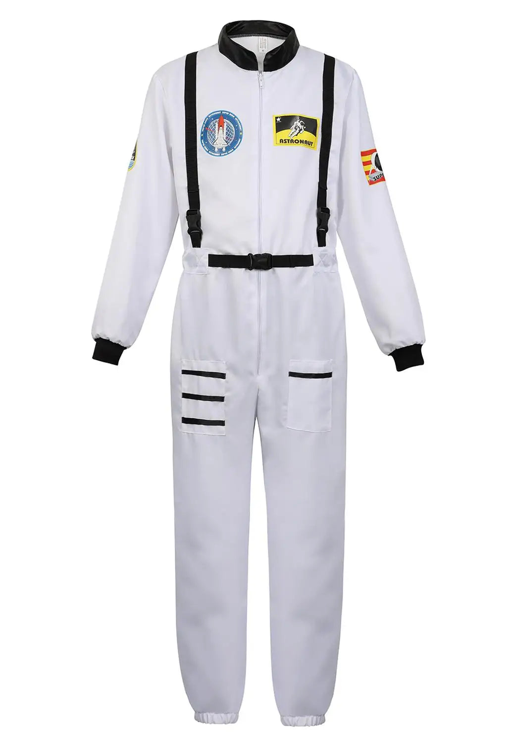Adult Astronaut Costume Silver Space Suit for Parties